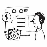 Finance analyst with cost benefit analysis concept as A finance analysts profile blended with a cost benefit analysis symbolizing financial evaluation in vendor management Perfect Dynamics vector