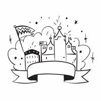 Festive parade in a bustling city concept as A dynamic city scene with a festive parade symbolizing celebration and community ideal for business presentations needing a clean and v Dynamics vector