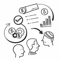 Finance team with budget cuts concept as A finance teams profile blended with budget cuts symbolizing the strain of financial reductions Ideal for business and finance ads in Pho Dynamics vector