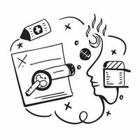 Fitness coach with quit smoking plan concept as A fitness coachs profile blended with a quit smoking plan symbolizing the health benefits of quitting smoking Ideal for health and Dynamics vector