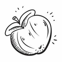 Flat design as Apple icon with copy space on a white background concept as A icon image of an apple icon with generous copy space on a white background ideal for promoting health Dynamics Set 2 vector