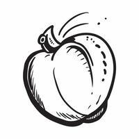 Flat design as Apple icon with copy space on a white background concept as A icon image of an apple icon with generous copy space on a white background ideal for promoting health Dynamics Set 5 vector