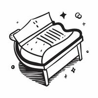 Flat design as Baby crib icon with copy space on a blue background concept as A icon image of a baby crib icon with ample copy space on a blue background ideal for newborn sleep Dynamics Set 2 vector