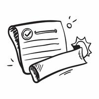 Flat design as Certificate icon with copy space on a white background concept as A icon image of a certificate icon with generous copy space on a white background ideal for recog Dynamics vector