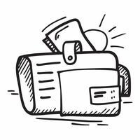 Flat design as Doodle line icon of a briefcase concept as A simple doodle line icon of a briefcase representing business professionalism and organization ideal for business related Dynamics vector