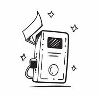 Flat design as Gas pump icon with copy space on a white background concept as A icon image of a gas pump icon with ample copy space on a white background perfect for fuel and ene Dynamics Set 2 vector