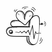 Flat design as Heartbeat icon with copy space on a white background concept as A icon image of a heartbeat icon with generous copy space on a white background perfect for heart h Dynamics vector