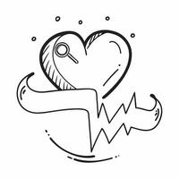 Flat design as Heartbeat icon with copy space on a white background concept as A icon image of a heartbeat icon with generous copy space on a white background perfect for heart h Dynamics Set 2 vector
