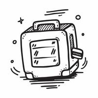 Flat design as Luggage icon with copy space on a blue background concept as A icon image of a luggage icon with ample copy space on a blue background perfect for travel and packi Dynamics vector