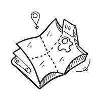 Flat design as Map icon with copy space on a white background concept as A icon image of a map icon with ample copy space on a white background perfect for navigation and travel Dynamics Set 3 vector