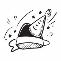 Flat design as Party hat icon with copy space on a white background concept as A icon image of a party hat icon with generous copy space on a white background ideal for celebrati Dynamics vector