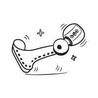 Flat design as Rattle icon with copy space on a blue background concept as A icon image of a rattle icon with ample copy space on a blue background perfect for baby toys and play Dynamics Set 3 vector