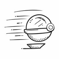 Flat design as Speedometer icon with copy space on a gray background concept as A image of a speedometer icon with generous copy space on a gray background ideal for speed a Dynamics vector