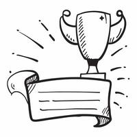 Flat design as Trophy icon with copy space on a blue background concept as A image of a trophy icon with generous copy space on a blue background ideal for achievement and r Dynamics vector