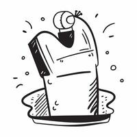 Flat design as Water bottle icon with copy space on a minimalist background concept as A image of a water bottle icon with ample copy space on a minimalist background ideal Dynamics vector