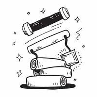 Foam roller and yoga strap concept as A foam roller and a yoga strap representing the integration of muscle recovery and flexibility ideal for clean and isolated icon designs in Dynamics vector