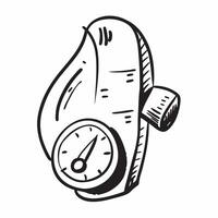 Fuel gauge icon with copy space on a white background concept as A icon image of a fuel gauge icon with generous copy space on a white background ideal for fuel and energy themed Dynamics vector