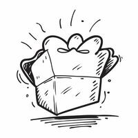 Gift icon with copy space on a white background concept as A icon image of a gift icon with generous copy space on a white background ideal for celebration and retirement themed Dynamics vector