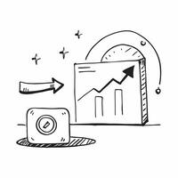 Glossy Glowing Holographic Business Performance and Growth Icon concept as A photo featuring a glossy glowing holographic business performance icon and a growth icon The objects a Dynamics Set 2 vector
