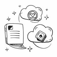 Glossy Glowing Holographic Cloud Icon and Network Icon concept as A photo featuring a glossy glowing holographic cloud icon and a network icon The objects are positioned towards t Dynamics Set 11 vector