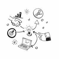 Glossy Glowing Holographic Collaboration Tools and Team Icons concept as A photo showing a glossy glowing holographic collaboration tools icon and team icons The objects are posit Dynamics vector