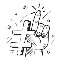 Glossy Glowing Holographic Hashtag Icon and Mention Icon concept as A photo depicting a glossy glowing holographic Hashtag icon and a Mention icon The objects are positioned centr Dynamics vector