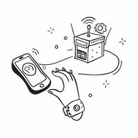 Glossy Glowing Holographic Smart City Icon and Device Icon concept as A photo depicting a glossy glowing holographic smart city icon and a device icon The objects are positioned c Dynamics Set 2 vector