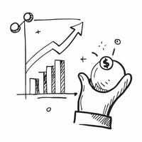 Glossy Glowing Holographic Takeover and Financial Growth concept as A photo featuring a glossy glowing holographic takeover icon and a financial growth chart The objects are posit Dynamics Set 6 vector