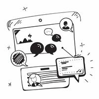 Glossy Glowing Holographic Team Discussion and Chat Icon concept as A photo featuring a glossy glowing holographic team discussion icon and a chat icon The objects are positioned Dynamics vector