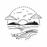 Golden hour over a serene coastline with gentle waves concept as A tranquil coastline scene with gentle waves and the warm light of the golden hour perfect for business presentatio Dynamics vector