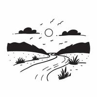 Golden hour over a serene river with lush greenery concept as A tranquil river scene with lush greenery and the warm light of the golden hour perfect for business presentations nee Dynamics vector
