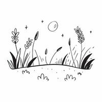 Golden light over a tranquil meadow with wildflowers concept as A serene meadow with wildflowers illuminated by the golden hour light perfect for business presentations needing a c Dynamics Set 2 vector