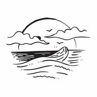 Golden light over a tranquil ocean with gentle waves concept as A serene ocean scene with gentle waves and the warm light of the golden hour ideal for business presentations needin Dynamics vector