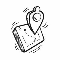 GPS icon with copy space on a white background concept as A icon image of a GPS icon with ample copy space on a white background perfect for navigation and driver themed visuals Dynamics vector