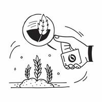 Hand holding a cut leaf near a clean river concept as A hand holding a cut leaf near a clean river symbolizing water conservation and corporate social responsibility in protecting Dynamics vector