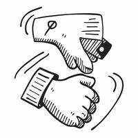 Handshake icon with copy space on a white background concept as A icon image of a handshake icon with generous copy space on a white background ideal for agreement and retirement Dynamics vector