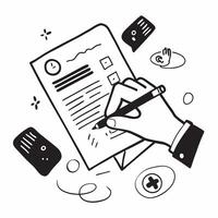Hand Signing Medical Contract with Holographic Medical Signature Icon and Contract Icon concept as A photo depicting a hand signing a medical contract with a glossy glowing hologra Dynamics Set 3 vector