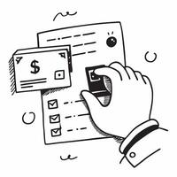 Hand with Holographic Bank Statement and Savings Account concept as A photo featuring a hand displaying a holographic bank statement and a savings account icon The hand is positio Dynamics vector