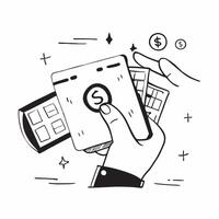 Hand with Holographic Calculator and Dollar Bills concept as A photo depicting a hand holding a holographic calculator and dollar bills The elements are vivid against a neutral ba Dynamics vector