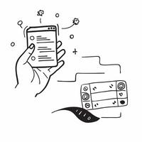 Hand with Holographic Data Network and Server concept as A photo depicting a hand holding a holographic data network and a server The hand is positioned centrally with ample copy Dynamics vector