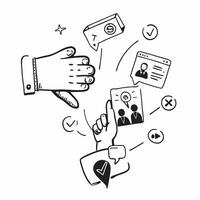 Hand with Holographic Collaboration Tools and Team Icons concept as A photo featuring a hand displaying a holographic collaboration tools icon and team icons The hand is positione Dynamics vector