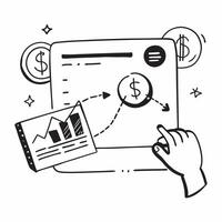 Hand with Holographic Investment Account and Performance Chart concept as A photo depicting a hand holding a holographic investment account icon and a performance chart The hand i Dynamics vector