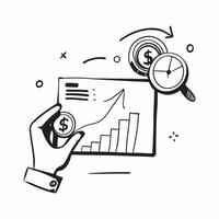 Hand with Holographic Investment Portfolio and Growth Chart concept as A photo depicting a hand holding a holographic investment portfolio and a growth chart The hand is positione Dynamics vector