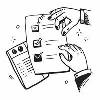 Hand with Holographic Meeting Agenda and Clock concept as A photo featuring a hand holding a holographic meeting agenda and a clock The hand is positioned centrally leaving ample Dynamics Set 3 vector