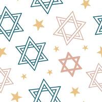 Hanukkah stars seamless pattern with a mix of bright and pastel tones for a soft serene holiday effect concept as Soft Hanukkah stars pattern with bright and pastel tones for a cal Dynamics vector