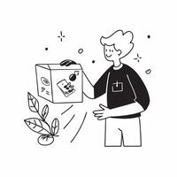 Health influencer promoting a mockup plant based meal subscription box concept as A health influencer promotes a mockup plant based meal subscription box emphasizing its convenienc Dynamics vector