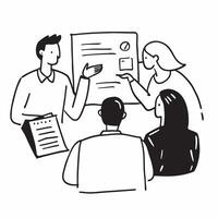 HR professional with candidate interviews concept as An HR professionals profile blended with candidate interviews symbolizing recruitment and hiring during a company open house I Dynamics vector