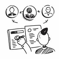 HR with employee grievance case concept as An HR professionals profile blended with an employee grievance case symbolizing the challenges of addressing workplace complaints Ideal Dynamics vector