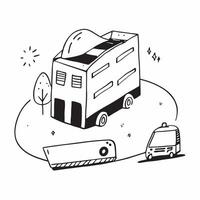 Hybrid bus and office icon concept as A hybrid bus paired with an office icon representing sustainable public transportation and corporate infrastructure perfect for isolated vecto Dynamics vector