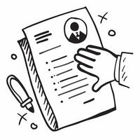 HR with termination papers concept as An HR professionals profile blended with termination papers symbolizing the formal process of layoffs Perfect for business and HR ads in Pho Dynamics vector